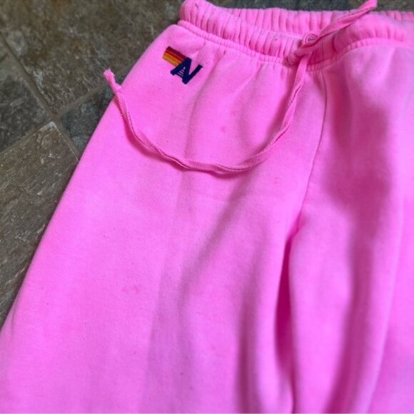 Aviator Nation Neon Pink Bolt Sweatpants Size S - Picture 5 of 7